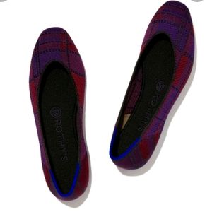 Rothy flat shoes.